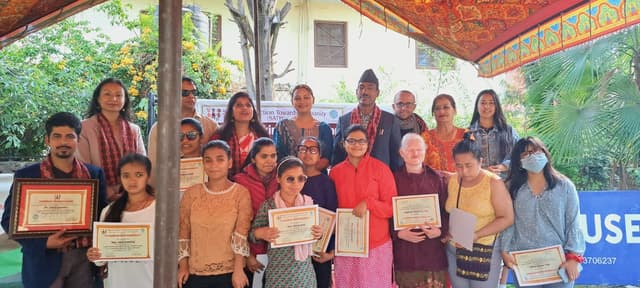 SATH conducted a project with Funding from Tewa, which was directed towards empowering WWVIs on the grounds of daily household management, the basics being cutting, cooking, serving and cleaning. The participants were motivated by the presence Chef Santosh Shah on the third day of the week long training. Similarly, celebrated actor, Ms, Reecha Sharma was the chief guest during the closing ceremony.